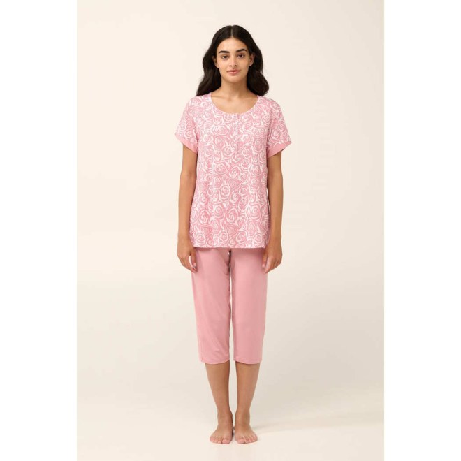 ΓΥΝΑΙΚΕΙΑ ΠΥΤΖΑΜΑ ΜΕ ΠΑΤΙΛΕΤΑ Κ ΚΑΠΡΙ MICROMODAL 22003 VAMP